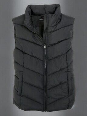 Cole Haan Women's Dark Gray Quilted Vest